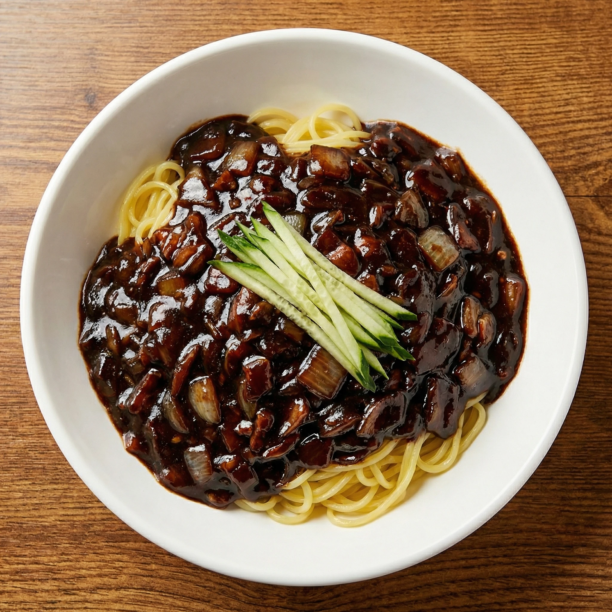 Jajangmyun - Best Korean black bean noodles at Rae Mi Hyang Edmonton