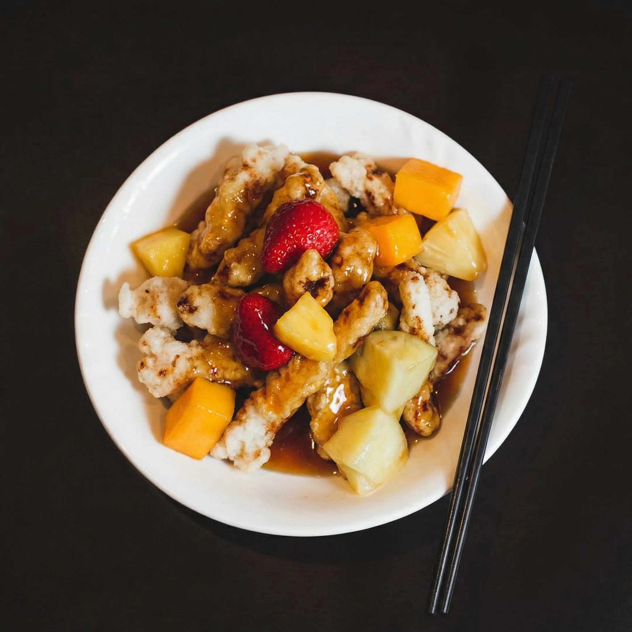 Tang Su Yuk Korean Sweet and Sour Pork at Rae Mi Hyang Edmonton - Korean-Chinese cuisine